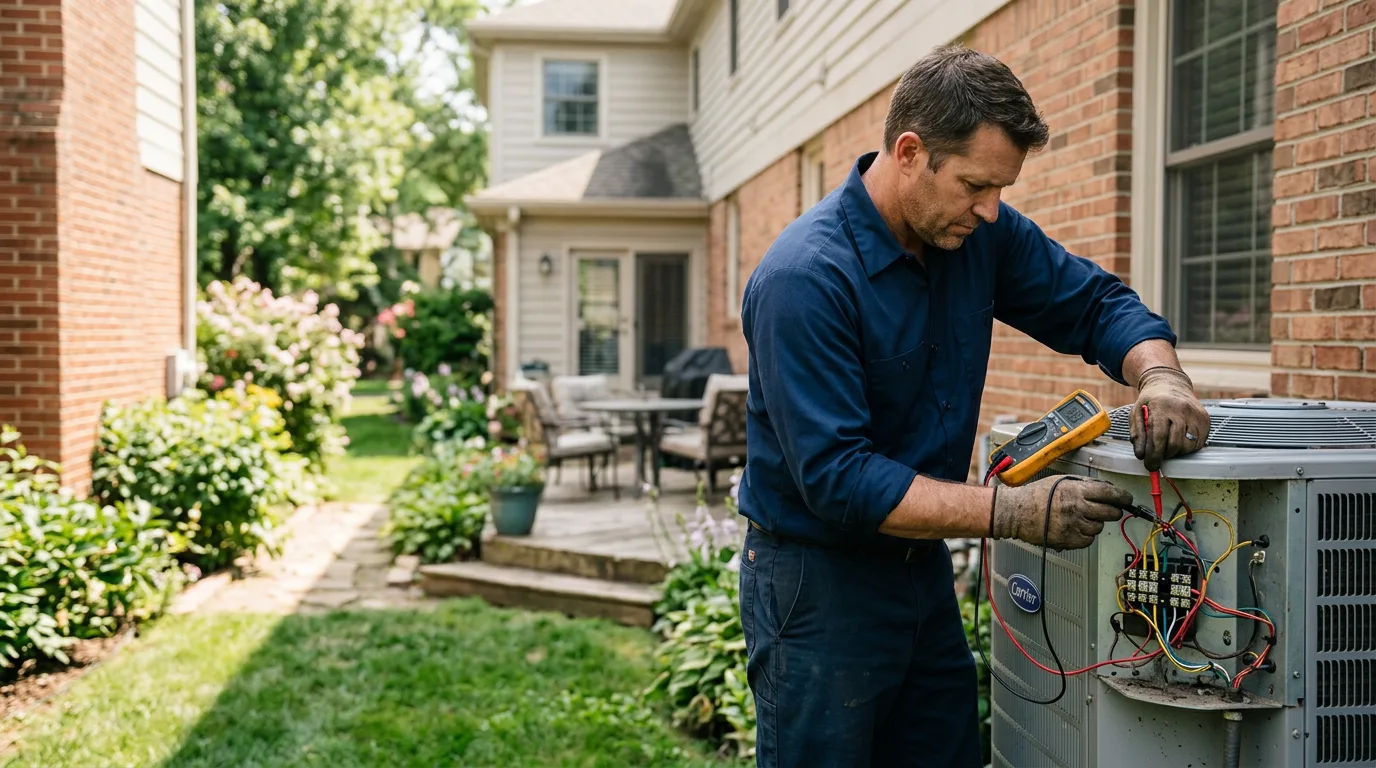 HVAC technician working near Brockwell, AR